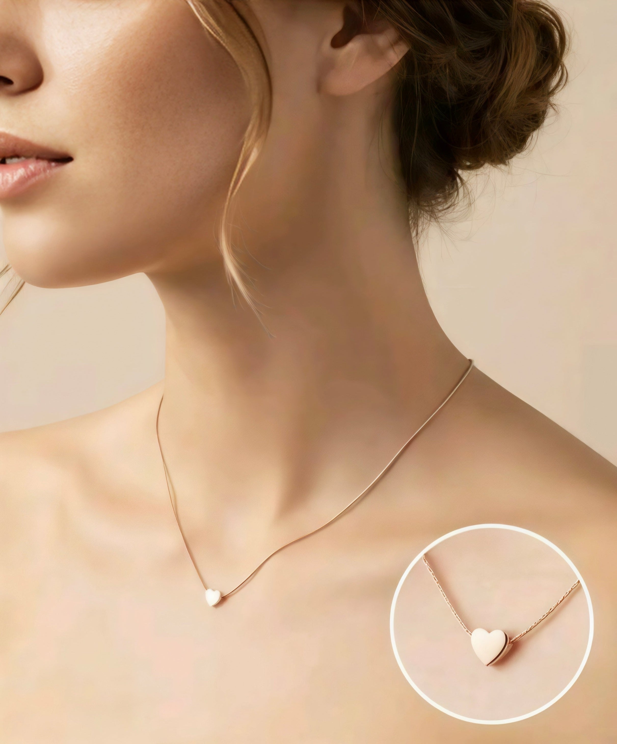 Elegant Heart Pendant Necklace for Girls | Minimal Jewellery | Daily Wear