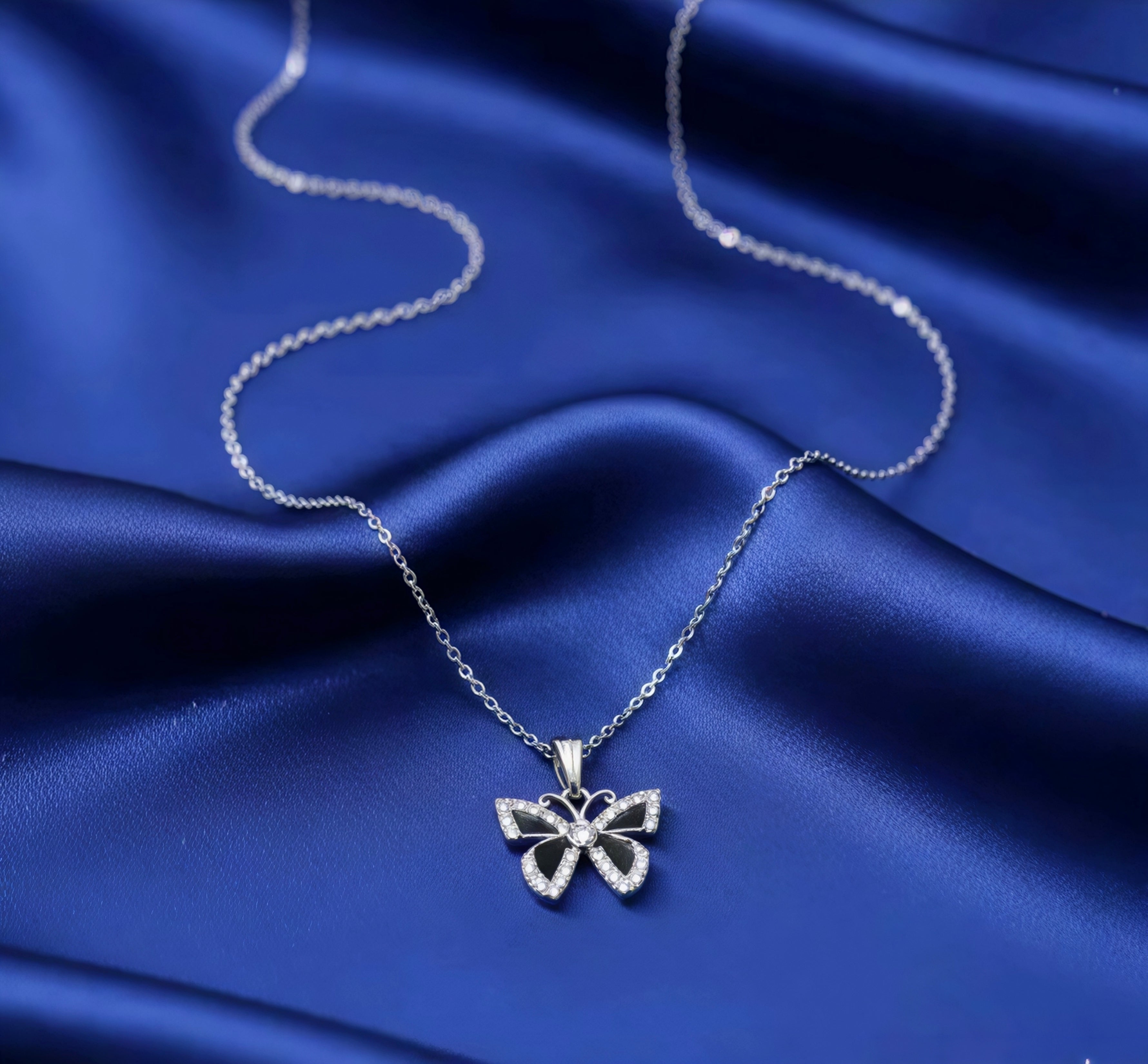 Butterfly Pendant Necklace for Women | Cute Aesthetic Design | Minimal Elegant Daily Wear Jewellery