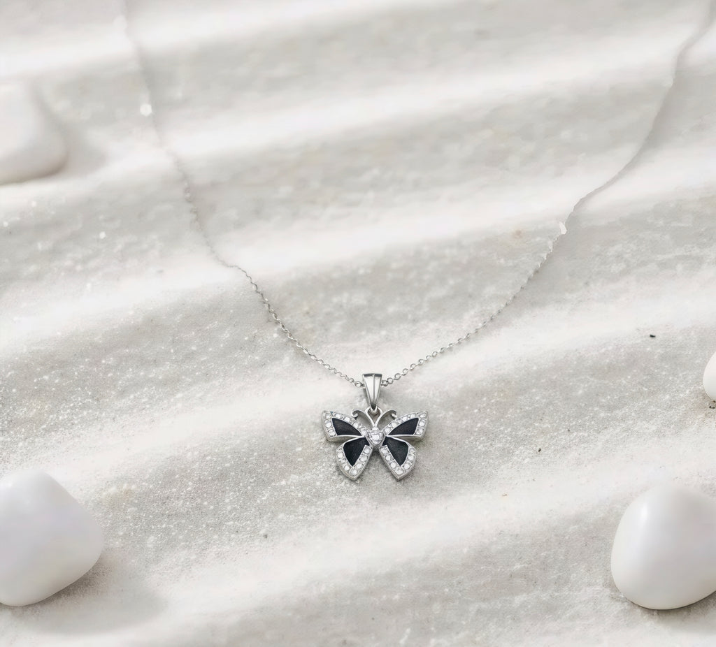 Butterfly Pendant Necklace for Women | Cute Aesthetic Design | Minimal Elegant Daily Wear Jewellery