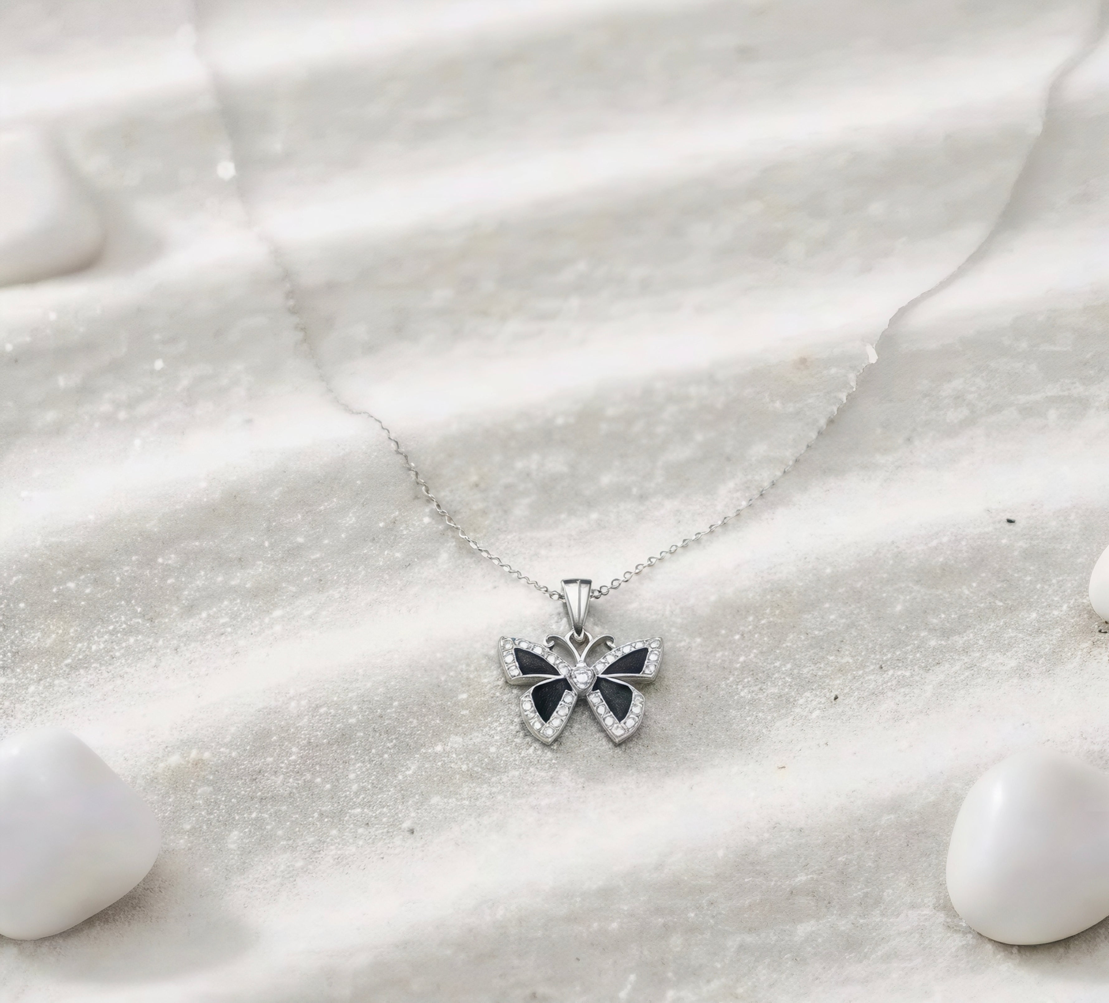 Butterfly Pendant Necklace for Women | Cute Aesthetic Design | Minimal Elegant Daily Wear Jewellery