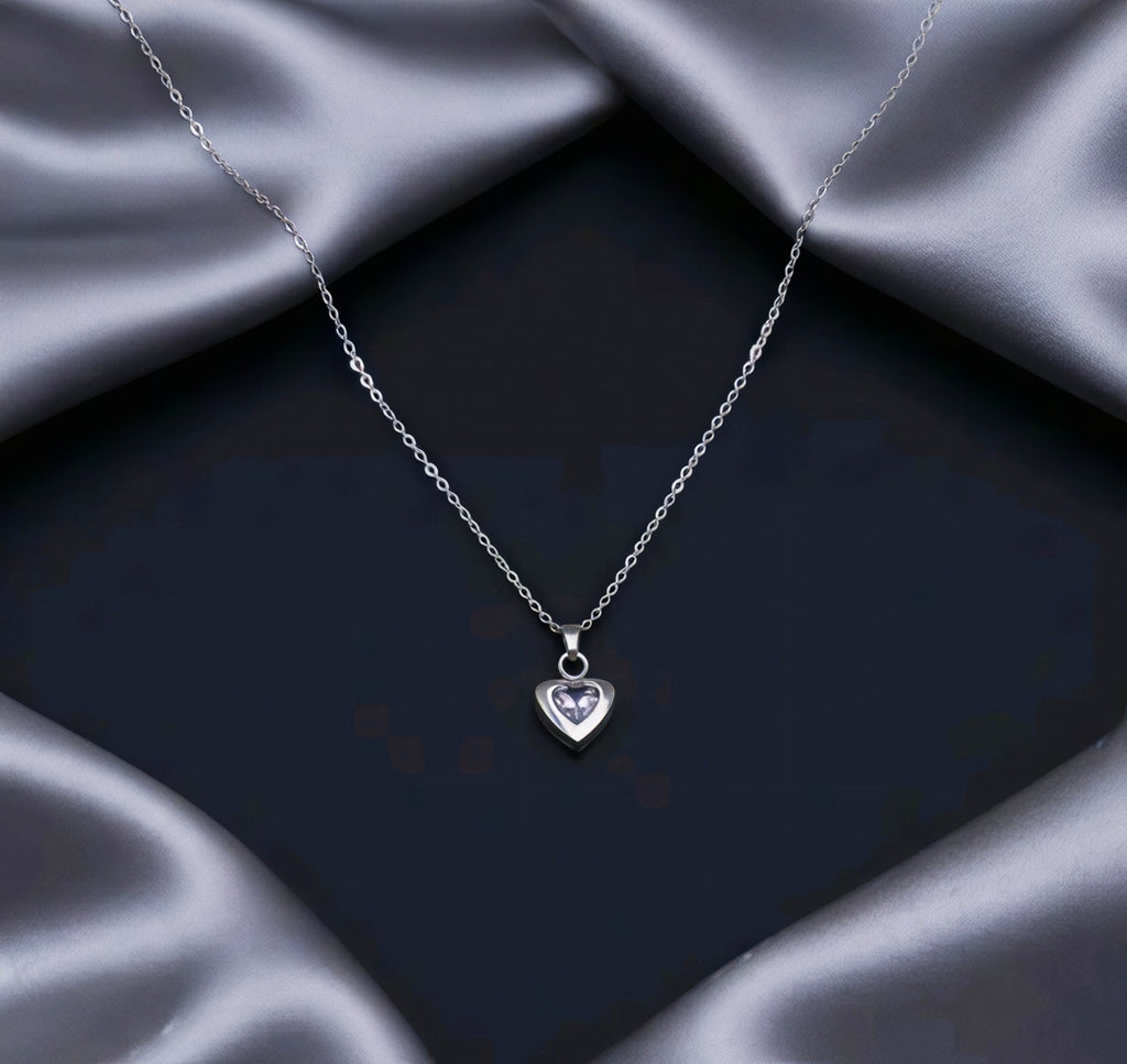 Minimal Heart Pendant Necklace for Women | Elegant Daily Wear Jewellery | Cute Aesthetic Gift