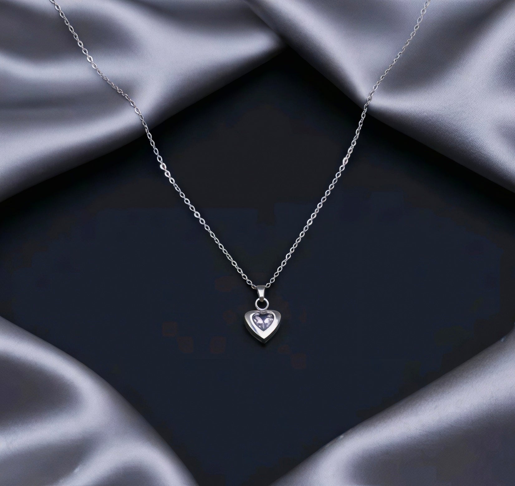Minimal Heart Pendant Necklace for Women | Elegant Daily Wear Jewellery | Cute Aesthetic Gift