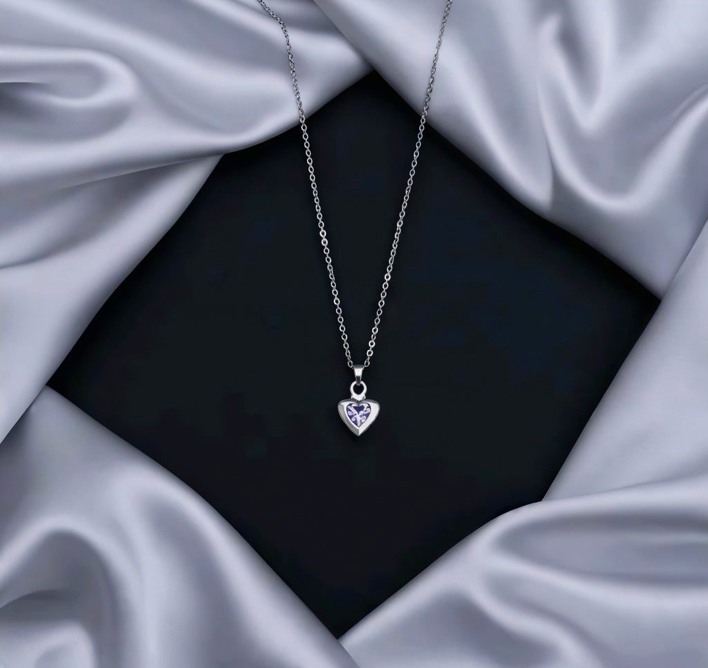 Minimal Heart Pendant Necklace for Women | Elegant Daily Wear Jewellery | Cute Aesthetic Gift